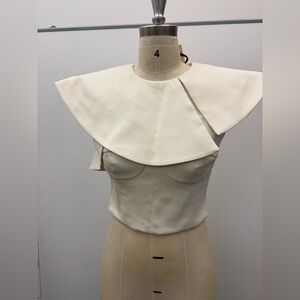 Jennifer Sumko Elegant Cream Women's Top - Size 4